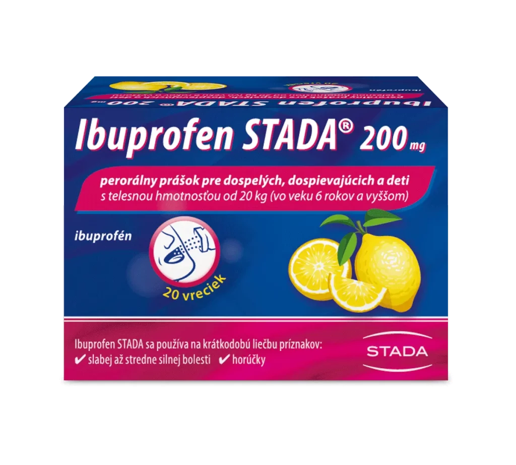 Ibuprofen STADA 200 mg perorálny prášok